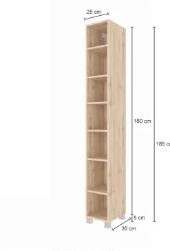 welltime Vorratsschrank »Horki« 25 cm breit