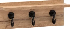 welltime Wandregal »Tonder, Hakenpaneel, Made in Germany, B: 40 cm« 1 Stk. tlg. Solide Verarbeitung - Dieses Produkt ist in Deutschland gefertigt