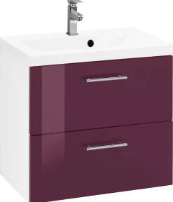 welltime Waschbeckenunterschrank »Venedig« Badmöbel, Waschtisch inkl. Waschbecken, Breite 60 cm