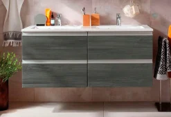 welltime Waschbeckenunterschrank »Ohio« Badmöbel, Waschtisch inkl. Waschbecken, Breite 120 cm