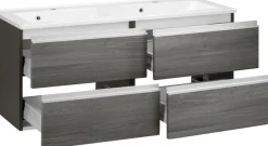 welltime Waschbeckenunterschrank »Ohio« Badmöbel, Waschtisch inkl. Waschbecken, Breite 120 cm
