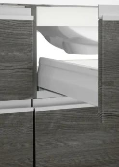 welltime Waschbeckenunterschrank »Ohio« Badmöbel, Waschtisch inkl. Waschbecken, Breite 120 cm