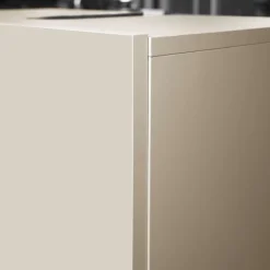 welltime Waschbeckenunterschrank »Vela,Breite 60cm, 2 Türen, 2 Fächer, mit Siphonausschnitt« 1 Stk. tlg. Waschbeckenunterschrank,Waschtisch,Design mit schrägen Türen