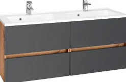 welltime Waschbeckenunterschrank »Lucca« Badmöbel, Waschtisch inkl. Waschbecken, Breite 120 cm