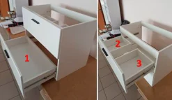 welltime Waschbeckenunterschrank »Ravenna« Breiter Hänge-Waschbeckenunterschrank mit Einsatzwaschbecken