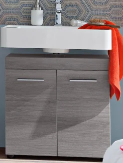 welltime Waschbeckenunterschrank »Royan« Waschbeckenunterschrank mit 2 Türen - (B/T/H) 58/31/57 cm