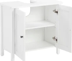 welltime Waschbeckenunterschrank »WBU Aalborg« Badmöbel im Landhaus-Stil, Breite 65 cm