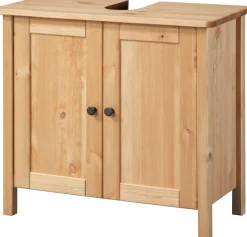 welltime Waschbeckenunterschrank »Landhaus Sylt, Badschrank, Badmöbel, FSC®-zertifiziert« Badmöbel im Landhaus-Stil, Breite 64 cm, aus Massivholz