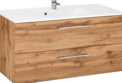 welltime Waschbeckenunterschrank »Soria« Badmöbel Waschtisch inkl. Waschbecken, Breite 100 cm