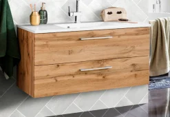 welltime Waschbeckenunterschrank »Soria« Badmöbel Waschtisch inkl. Waschbecken, Breite 100 cm