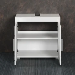 welltime Waschbeckenunterschrank »Avena« 1 Stk. tlg. Waschbeckenunterschrank mit Türen & Einlegeboden – (B/T/H) 60/34/56 cm