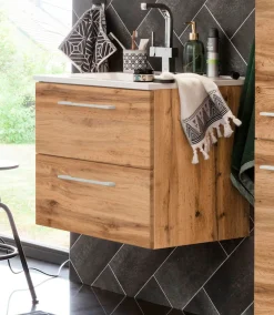 welltime Waschbeckenunterschrank »Soria« Badmöbel, Waschtisch inkl. Waschbecken, Breite 60 cm