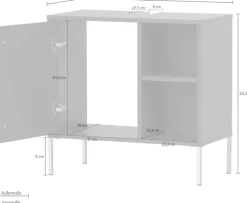 welltime Waschbeckenunterschrank »Kent, Waschbeckenunterschrank, Made in Germany, B: 65 cm« Solide Verarbeitung - Dieses Produkt ist in Deutschland gefertigt