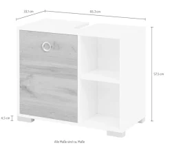 welltime Waschbeckenunterschrank »Kimi, Breite 65,3 cm« 1 Stk. tlg. Solide Verarbeitung - Dieses Produkt ist in Deutschland gefertigt