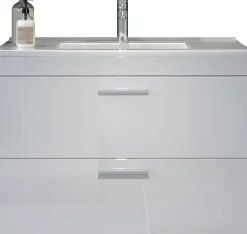 welltime Waschbeckenunterschrank »Dormoletto« Hänge-Waschbeckenunterschrank m. Becken - (B/T/H) 81/47/59 cm