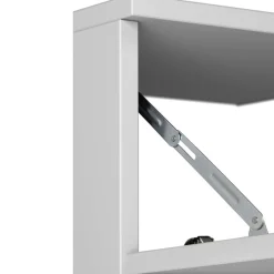 welltime Waschbeckenunterschrank »Skara« mit Klappe und Schubkasten, schwarze Griffe, Breite 80 cm, Höhe 55 cm