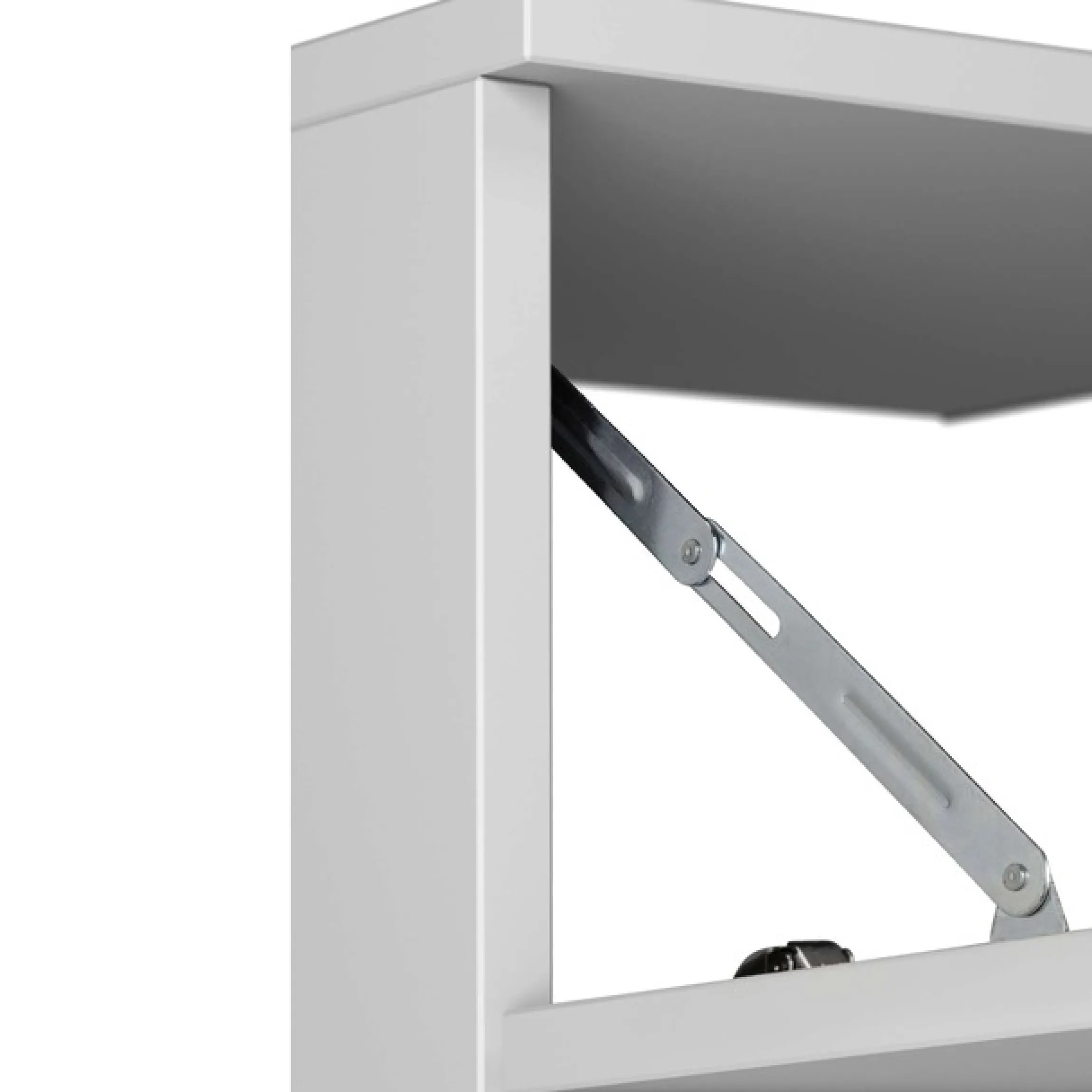 welltime Waschbeckenunterschrank »Skara« mit Klappe und Schubkasten, schwarze Griffe, Breite 80 cm, Höhe 55 cm
