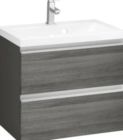 welltime Waschbeckenunterschrank »Ohio« Badmöbel, Waschtisch inkl. Waschbecken, Breite 60 cm