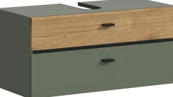 welltime Waschbeckenunterschrank »VANN, Breite 75cm, hängende, 2 Schubkästen, mit Siphonausschnitt« individuell mit weiteren Artikel der Serie VANN kombinierbar,Waschtisch, Waschbeckenschrank, Kommode, Schrank, Badezimmer, Bad