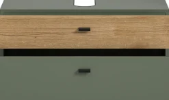 welltime Waschbeckenunterschrank »VANN, Breite 75cm, hängende, 2 Schubkästen, mit Siphonausschnitt« individuell mit weiteren Artikel der Serie VANN kombinierbar,Waschtisch, Waschbeckenschrank, Kommode, Schrank, Badezimmer, Bad