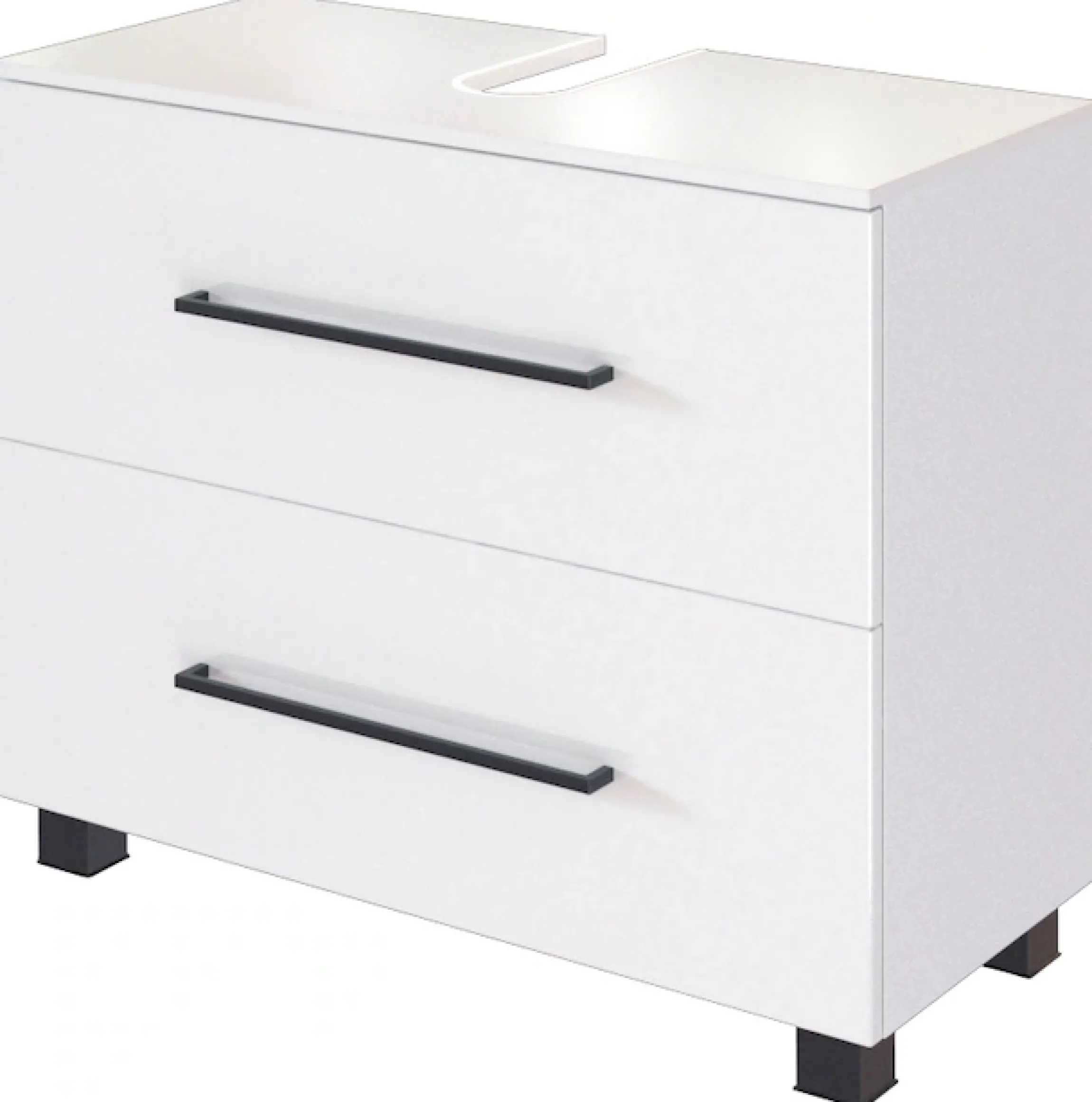 welltime Waschbeckenunterschrank »Luena« Breite 70 cm, mit Siphonausschnitt