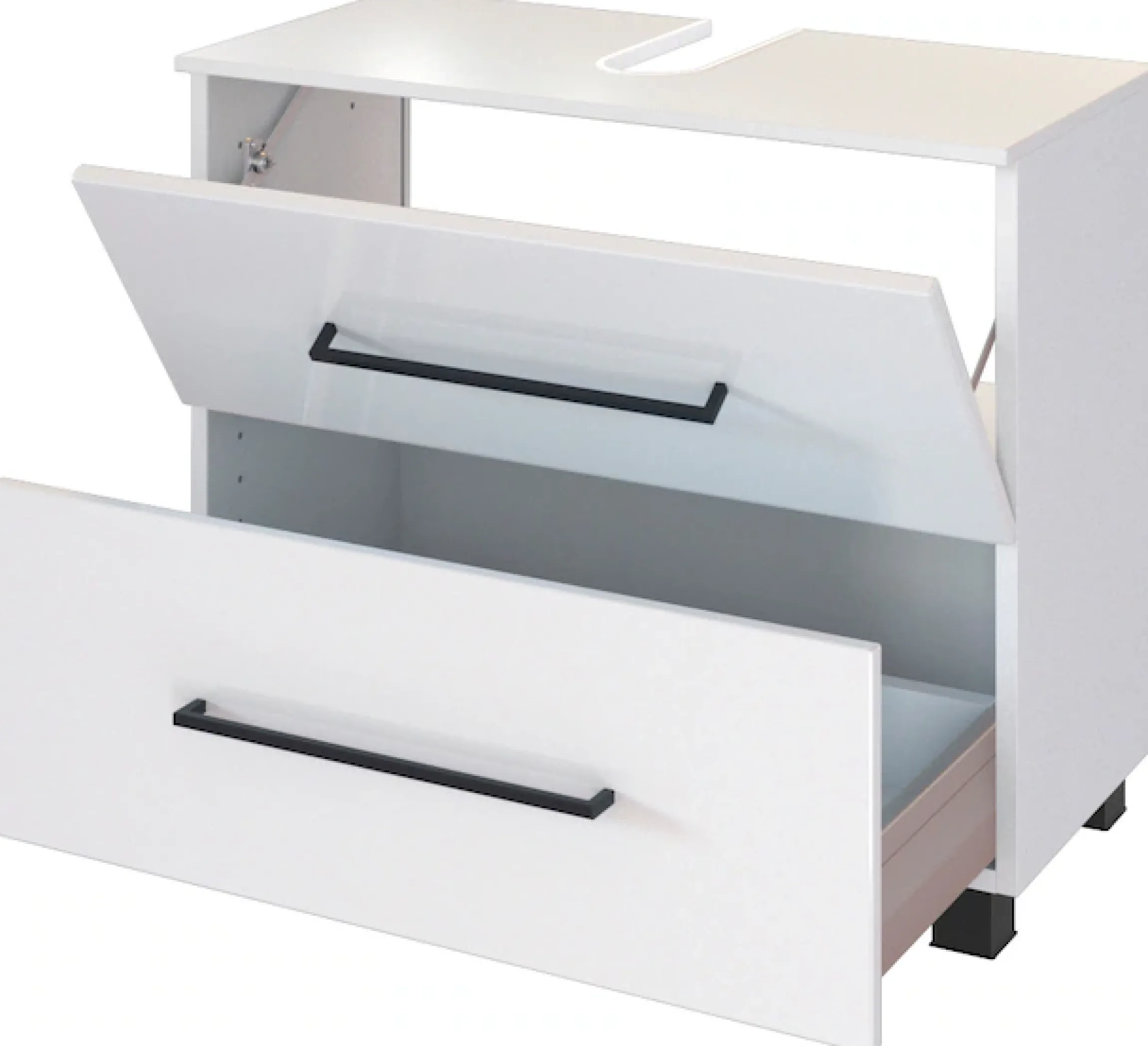 welltime Waschbeckenunterschrank »Luena« Breite 70 cm, mit Siphonausschnitt