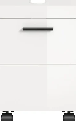 welltime Waschbeckenunterschrank »AVON, Breite 40 cm, 1 Tür, 1 Einlegboden, 2 Fächer« mit Siphonausschnitt 22x8 cm, Rückwand mit Ausschitt,Badmöbel, Badschrank, Unterschrank, Waschtisch, Kommode, Bad