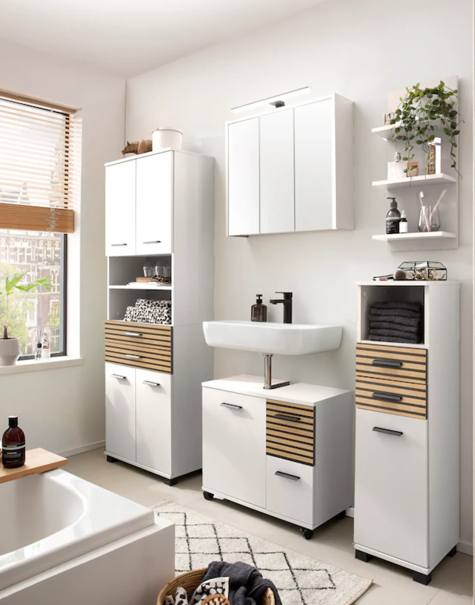 welltime Waschbeckenunterschrank »Katta, Waschbeckenunterschrank, Made in Germany, B: 65 cm« Solide Verarbeitung - Dieses Produkt ist in Deutschland gefertigt