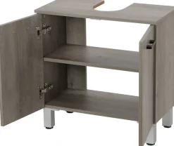 welltime Waschbeckenunterschrank »Florenz,Breite 60cm, 2 Tür, 2 Fächer, mit Siphonausschnitt, MDF-Front« in verschiedenen Farben erhältlich, Badmöbel, Badschrank, Kommode, Bad