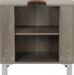 welltime Waschbeckenunterschrank »Florenz,Breite 60cm, 2 Tür, 2 Fächer, mit Siphonausschnitt, MDF-Front« in verschiedenen Farben erhältlich, Badmöbel, Badschrank, Kommode, Bad