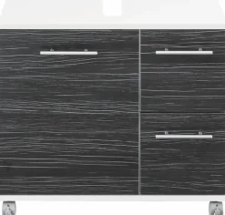 welltime Waschbeckenunterschrank »Emmi, Breite 65 cm made in Germany« Siphonausschnitt, Metallbeschläge