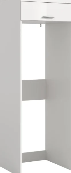 welltime Waschmaschinenumbauschrank »SIENA, Breite 66 cm, für Waschmaschine & Trockner, 1 Klappe, MDF-Front« Überbauschrank, Umbauschrank, Badschrank, Hauswirtschaftsschrank