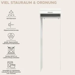welltime Waschmaschinenumbauschrank »SIENA, Breite 66 cm, für Waschmaschine & Trockner, 1 Klappe, MDF-Front« Überbauschrank, Umbauschrank, Badschrank, Hauswirtschaftsschrank
