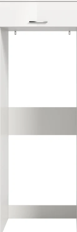 welltime Waschmaschinenumbauschrank »SIENA, Breite 66 cm, für Waschmaschine & Trockner, 1 Klappe, MDF-Front« Überbauschrank, Umbauschrank, Badschrank, Hauswirtschaftsschrank