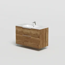 welltime Waschtisch »Ahus« mit Soft-Close-Funktion, Vollauszüge, inkl. Waschbecken Breite 100 cm
