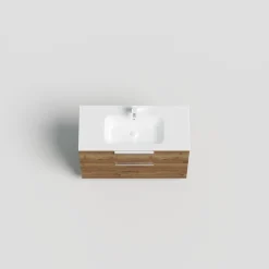 welltime Waschtisch »Ahus« mit Soft-Close-Funktion, Vollauszüge, inkl. Waschbecken Breite 100 cm