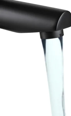 welltime Waschtischarmatur »Paris black« bleifreie Edelstahl-Armatur, Waschtischarmatur mit starren Auslauf