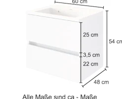 welltime Waschtisch »Baabe« Breite 60 cm