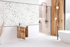 welltime Waschtisch »Canada« 2 Stk. tlg. Badmöbel Wellenstruktur, Breite 40cm Gästebad Waschtisch mit Becken