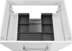 welltime Waschtisch »Florenz Badschrank Badmöbel inkl. Waschbecken« Komplett-Set,Waschplatz mit 2 Auszügen und Softclose Breite 60cm