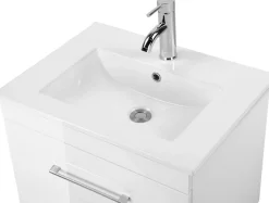 welltime Waschtisch »Florenz Badschrank Badmöbel inkl. Waschbecken« Komplett-Set,Waschplatz mit 2 Auszügen und Softclose Breite 60cm