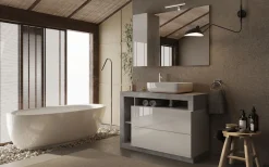 welltime Waschtisch »Hamburg« 2 Schubkästen, Breite 110 cm, Soft-Close, inkl. Keramik-Aufsatzbecken