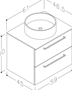 welltime Waschtisch »Joy, Waschbeckenunterschrank inkl.Waschbecken, Badmöbel« Breite 100 cm, mit Soft-Close-Funktion, FSC®-zertifiziert