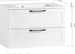 welltime Waschtisch »Lana« Badmöbel inkl. Waschbecken, 80 cm breit