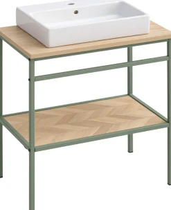 welltime Waschtisch »Lorna, Waschtisch, melaminharzbeschichtet,Made in Germany, B: 30 cm« 1 Stk. tlg. Solide Verarbeitung - Dieses Produkt ist in Deutschland gefertigt