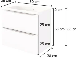 welltime Waschtisch »Matera« Breite 60 cm