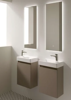 welltime Waschtisch »Mini, Badmöbel, Waschtischunterschrank inkl. Waschbecken« Breite 40cm, mit Soft-Close-Funktion, FSC®-zertifiziert