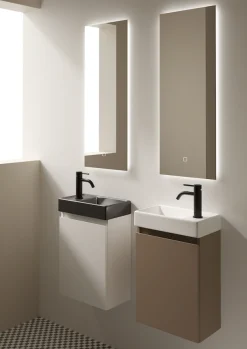 welltime Waschtisch »Mini, Badmöbel, Waschtischunterschrank inkl. Waschbecken« Breite 40cm, mit Soft-Close-Funktion, FSC®-zertifiziert