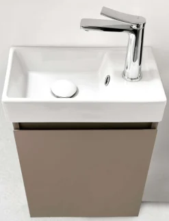 welltime Waschtisch »Mini, Badmöbel, Waschtischunterschrank inkl. Waschbecken« Breite 40cm, mit Soft-Close-Funktion, FSC®-zertifiziert