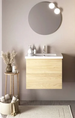 welltime Waschtisch »Only inklusive Waschbecken, Schubladen mit Vollauszug« Badmöbel in verschiedenen Breiten, mit Soft-Close Funktion, FSC®